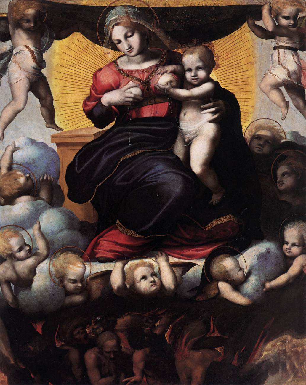 La Vierge et les âmes du purgatoire