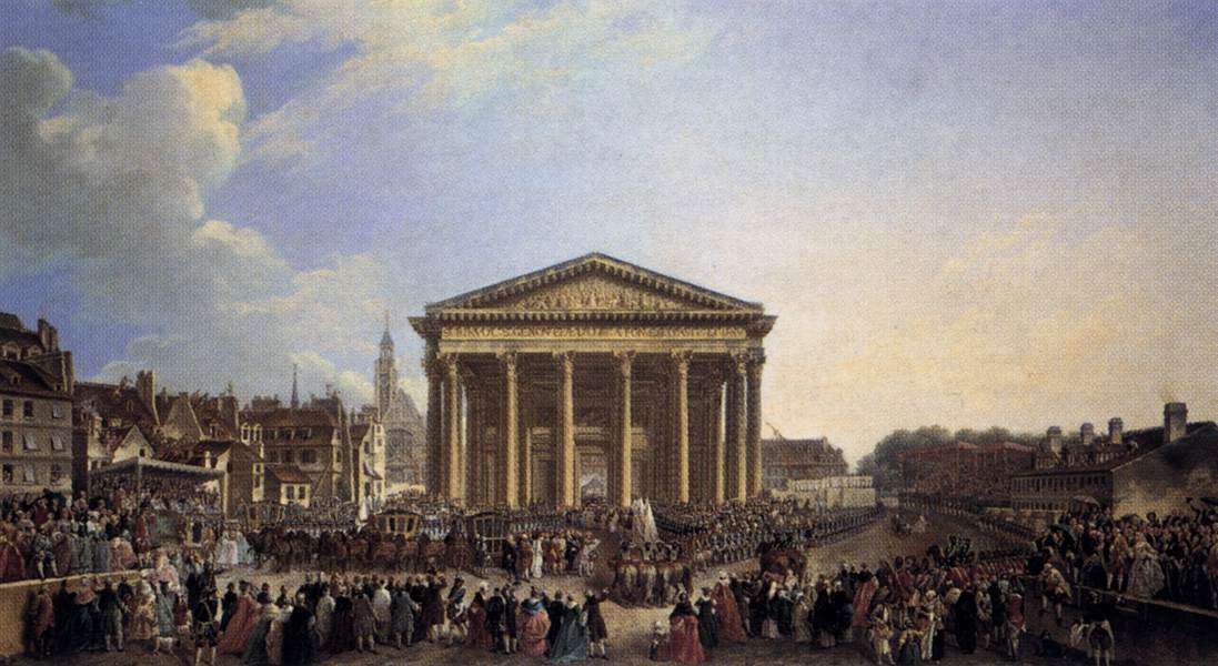 Pose officielle de la première pierre de la nouvelle église Sainte-Geneviève