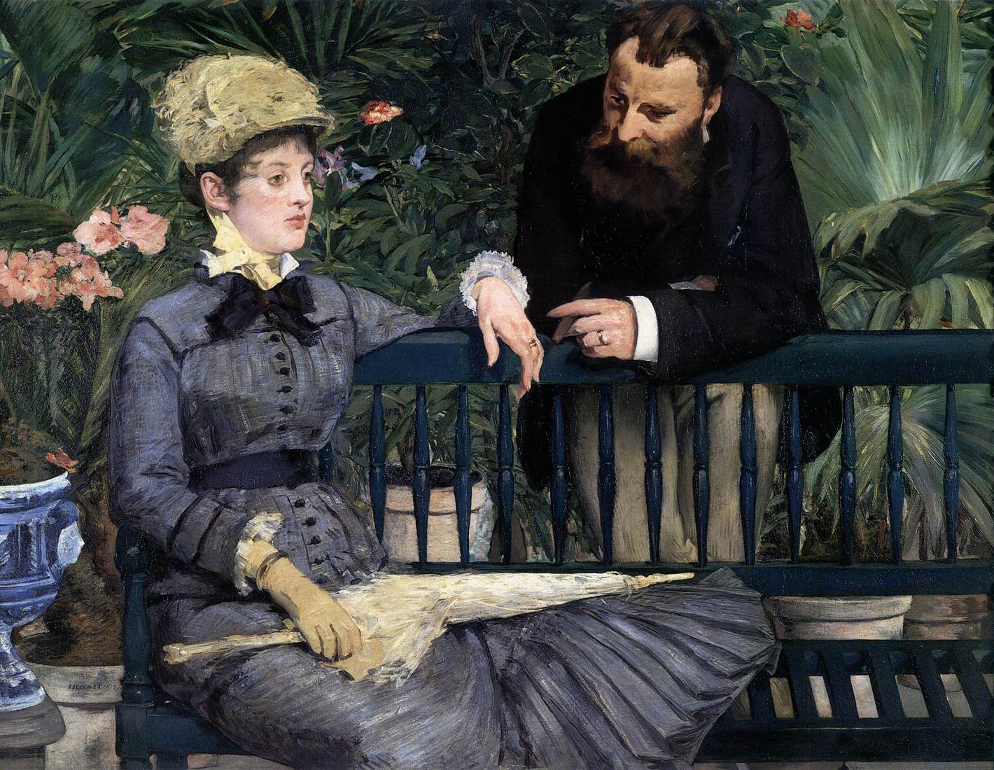 Dans le jardin d'hiver