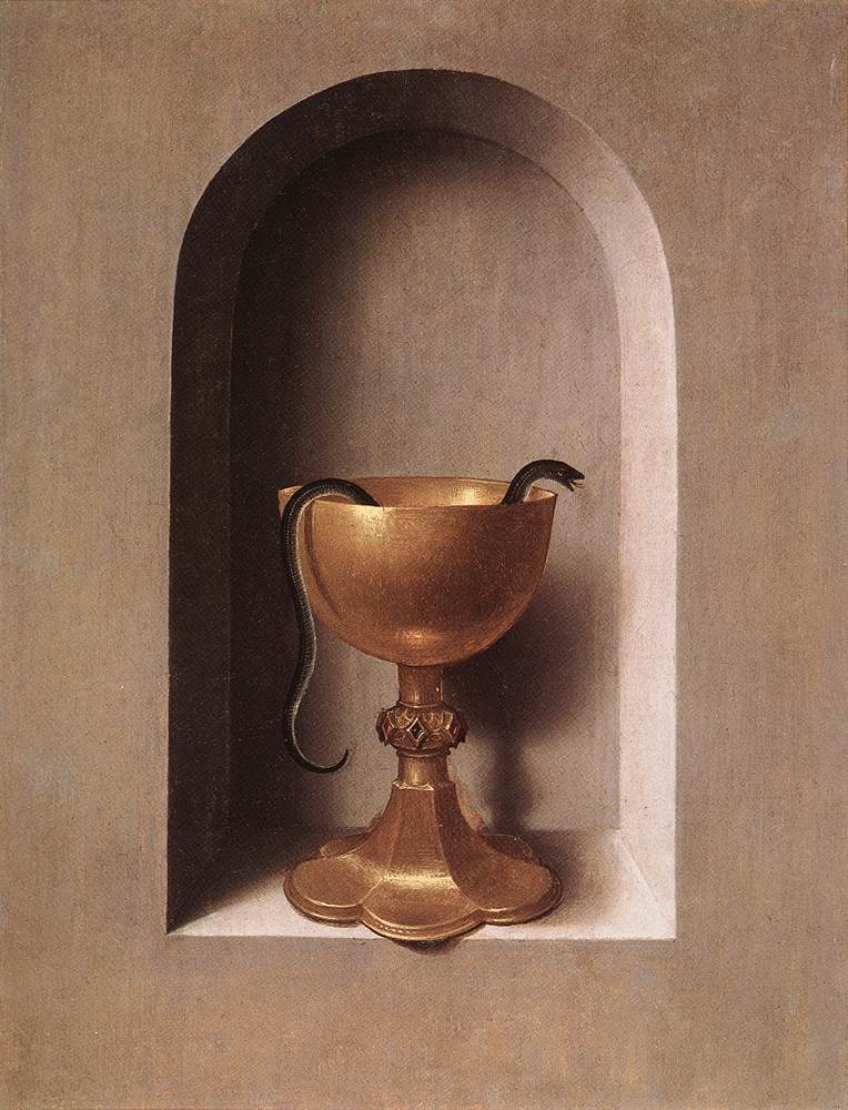 Diptyque Saint Jean et Véronique (verso de l'aile droite)