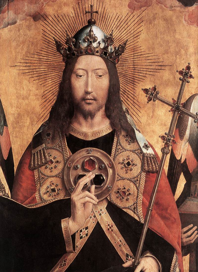 Christ entouré d'anges musiciens (détail)