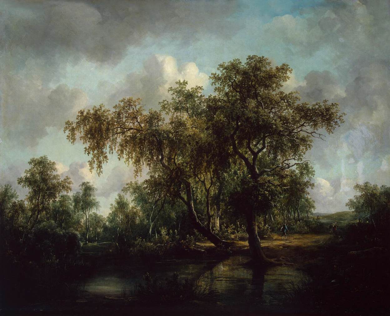 paysage avec a Pond