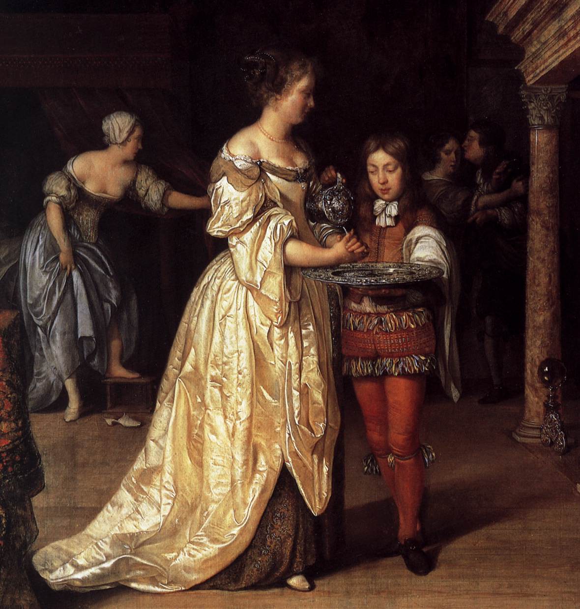Femme se lavant les mains (détail)