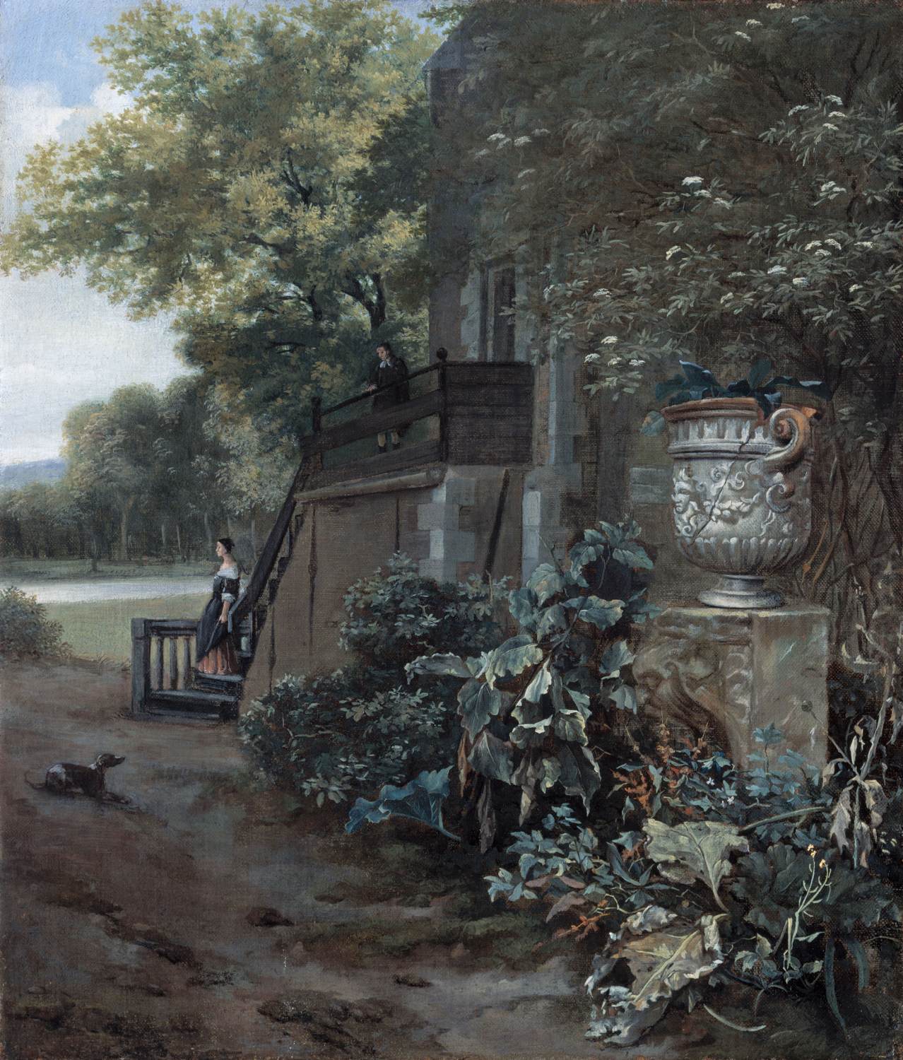 paysage avec Urn