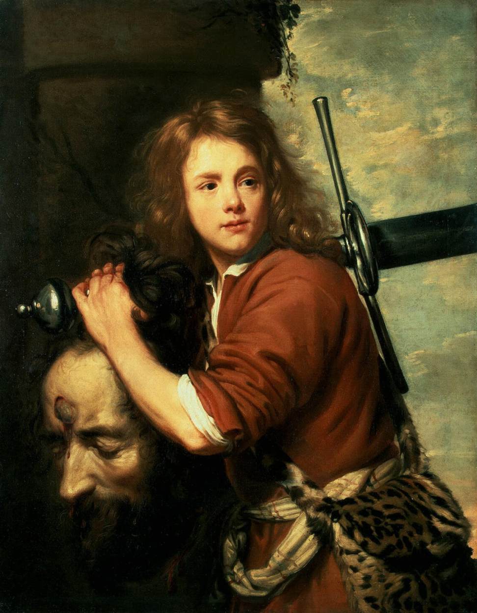 David portant la tête de Goliath