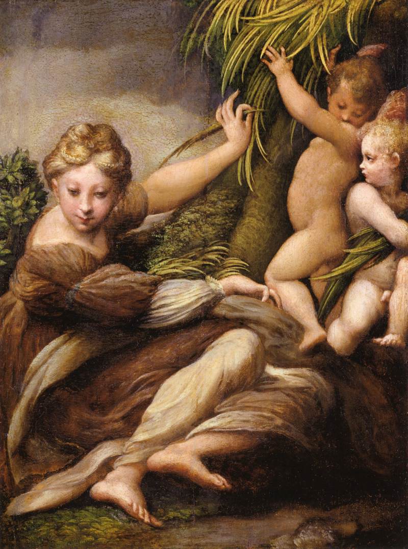 Vierge à l'Enfant avec un ange