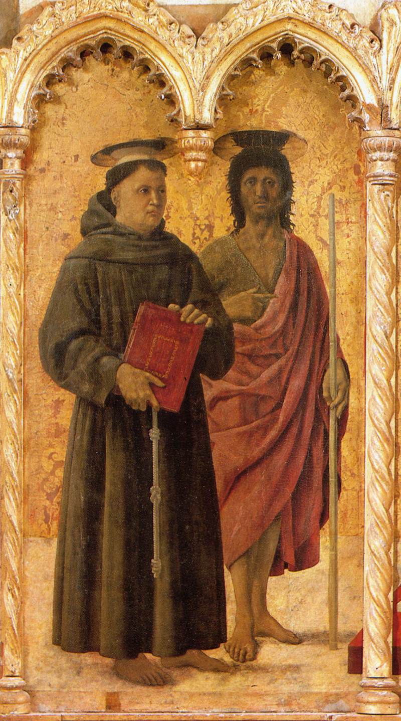 Polyptyque de saint Antoine : saint Antoine et saint Jean-Baptiste