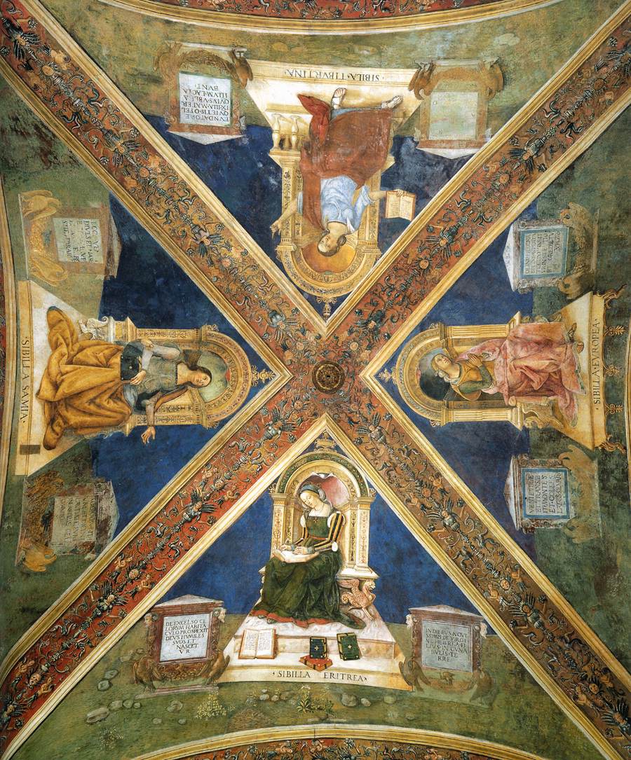 Quatre sybilles enthronisées