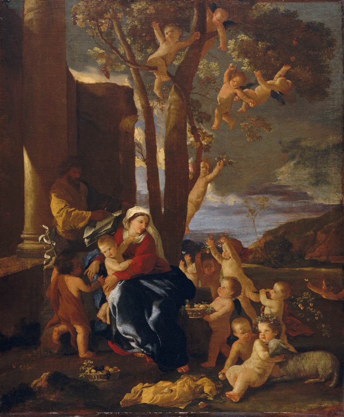 La Sainte Famille avec saint Jean-Baptiste