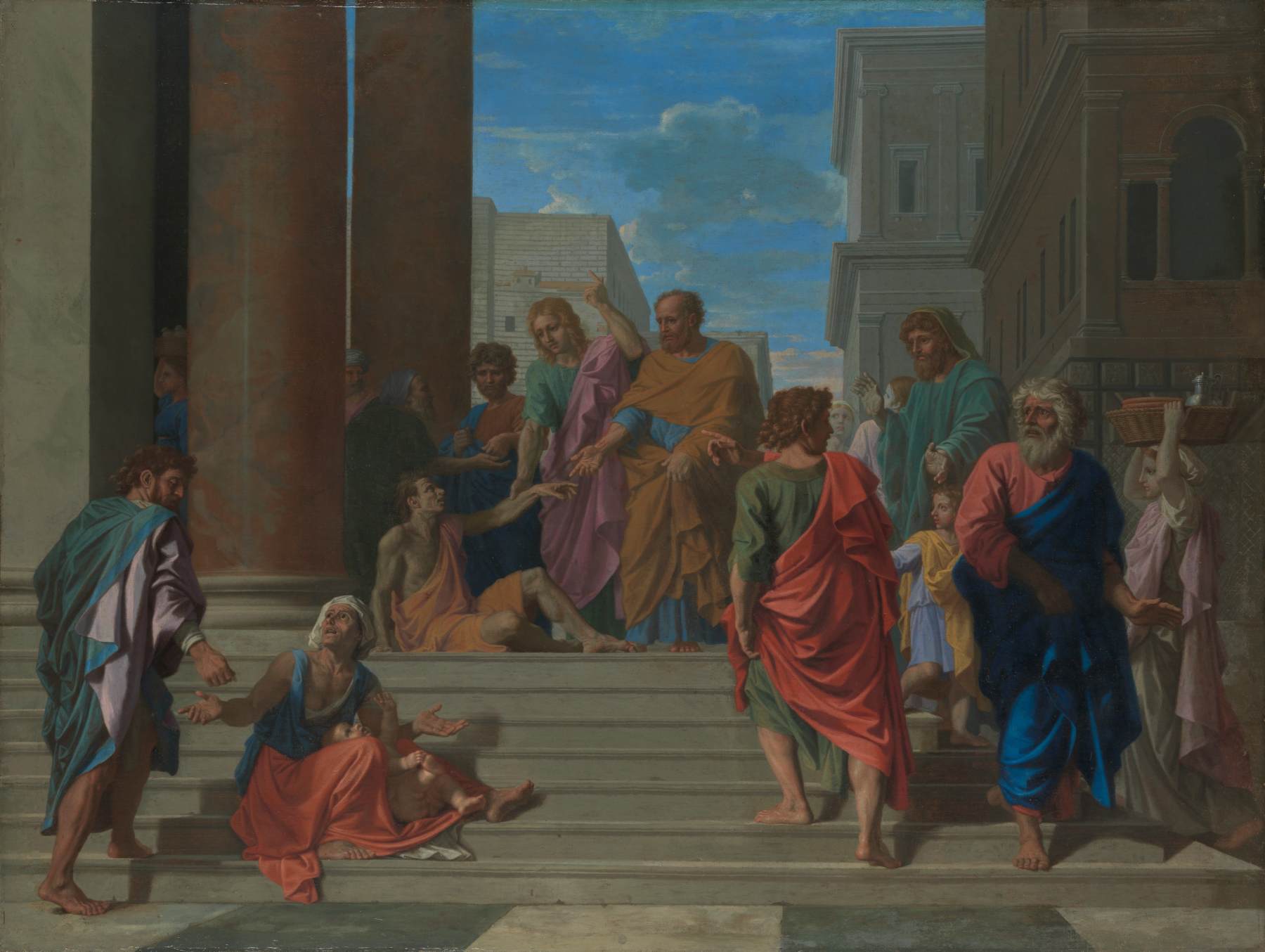 Saints Pierre et Jean guérissant l'infirme