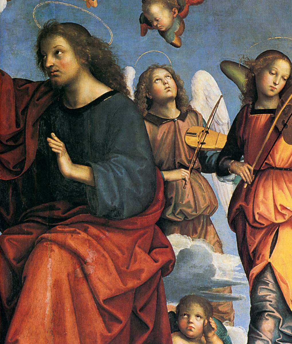Le couronnement de la Vierge (détail)