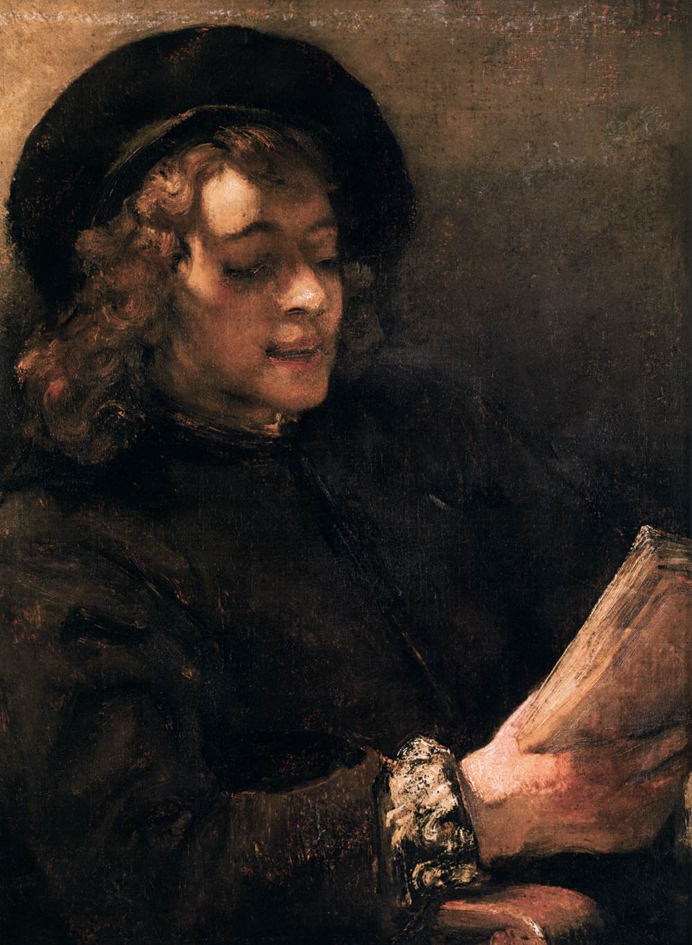 Titus lisant à haute voix (détail)