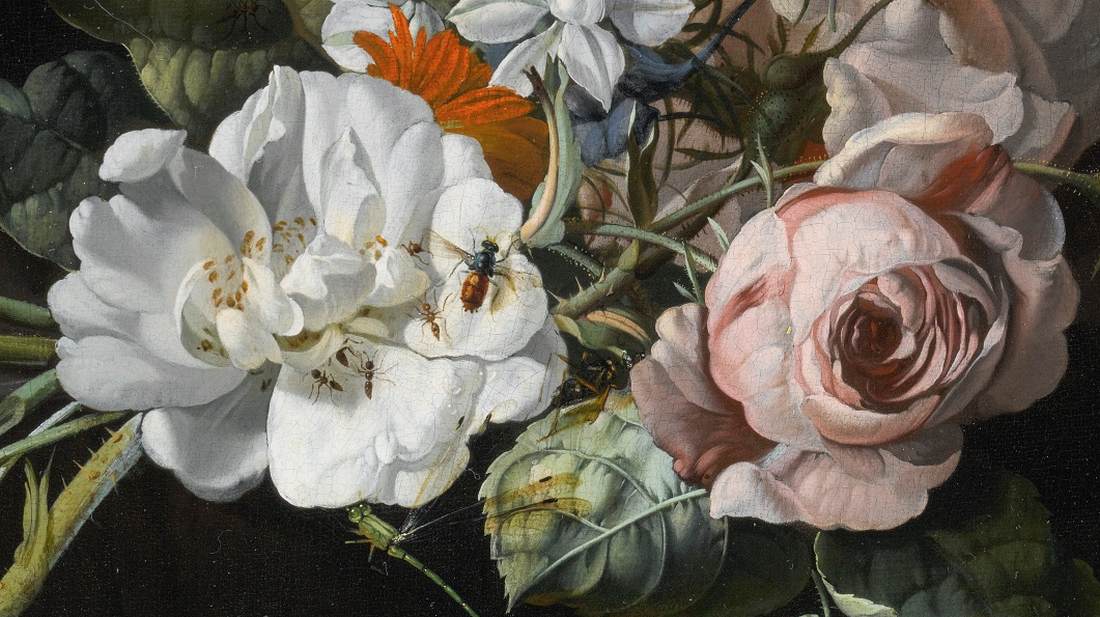 Nature morte de fleurs (détail)