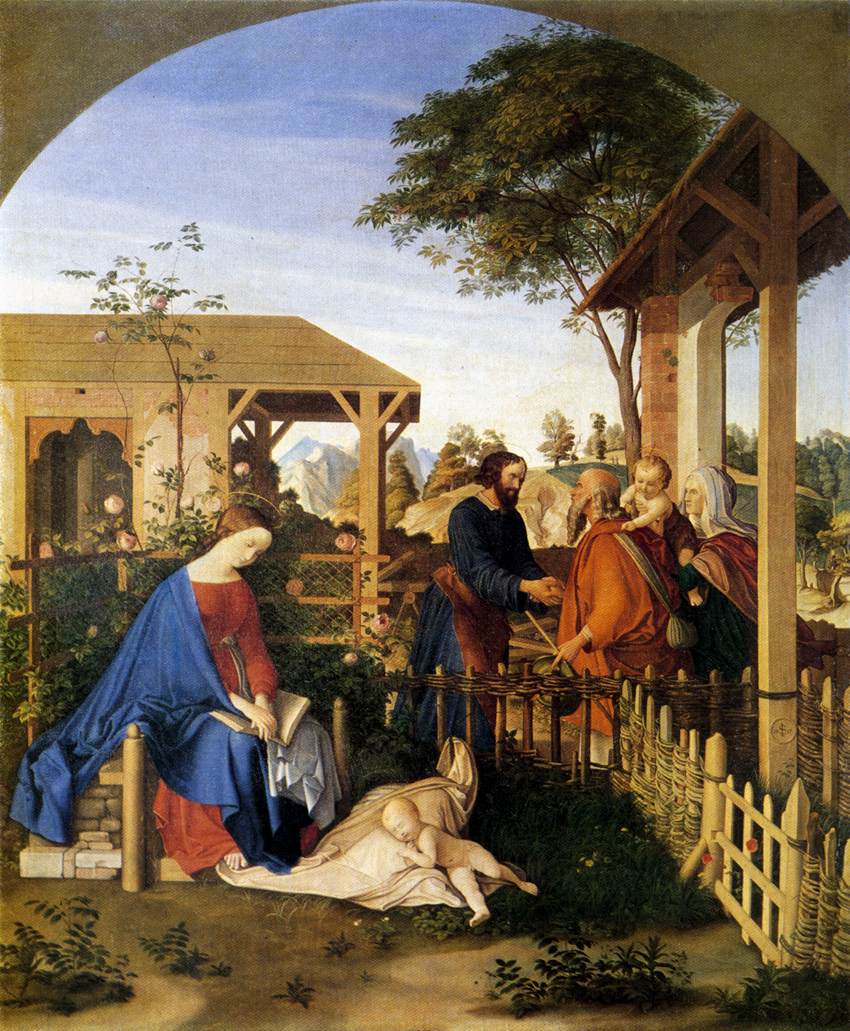 La famille de saint Jean-Baptiste rendant visite à la famille du Christ