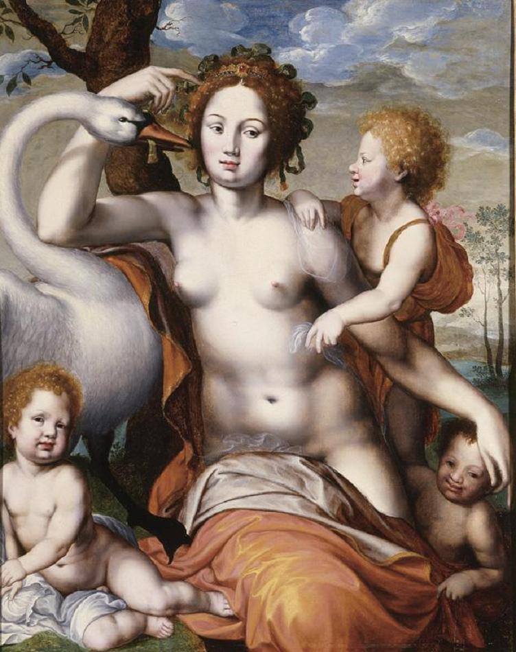 Léda au cygne et aux enfants