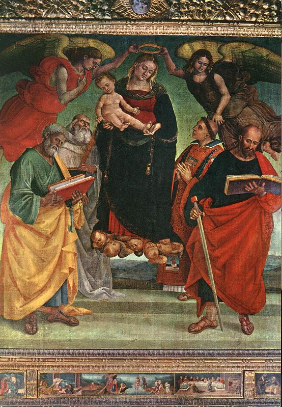 Vierge à l'Enfant avec des saints