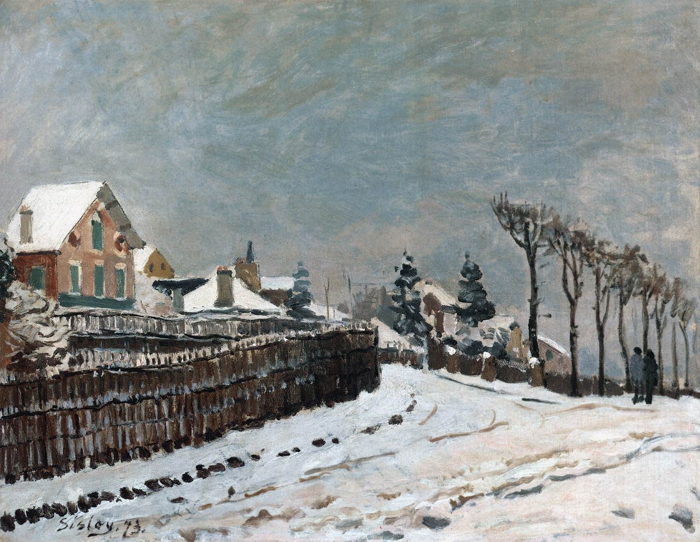 Neige à Louveciennes