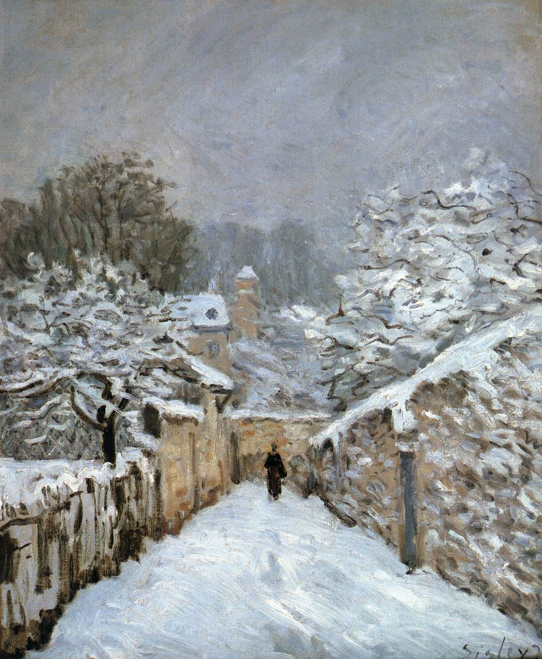 Neige à Louveciennes