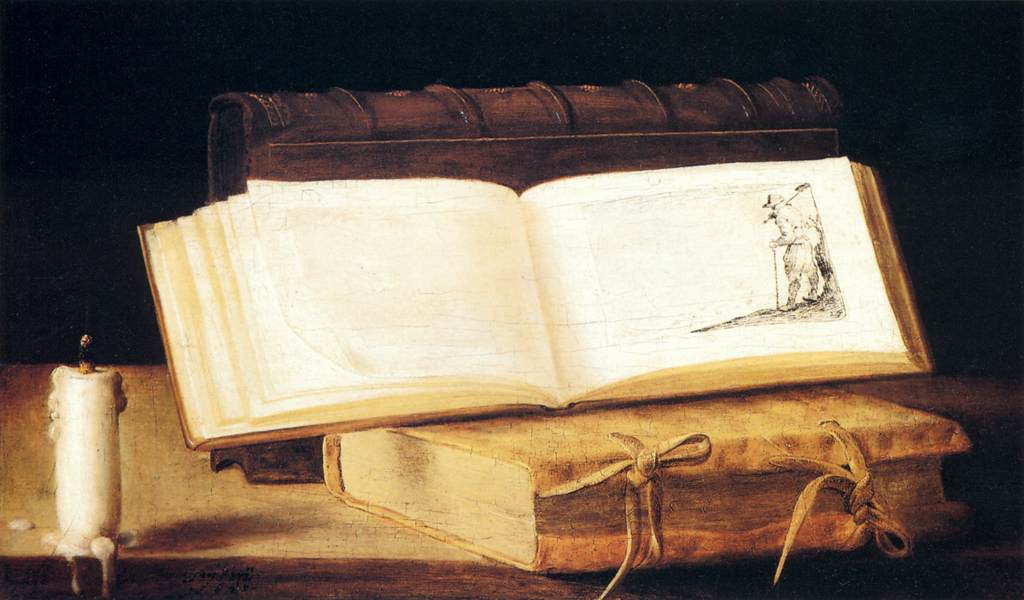 Livres et une bougie