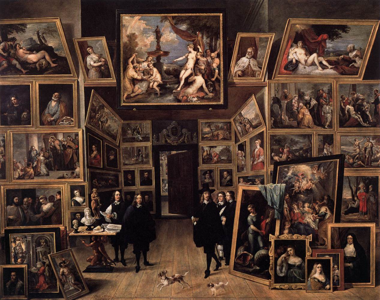 L'archiduc Léopold-Guillaume dans sa galerie
