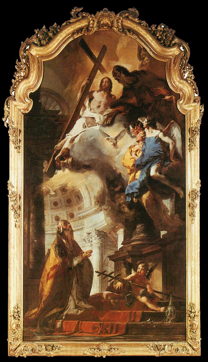 Le pape saint Clément adorant la Trinité