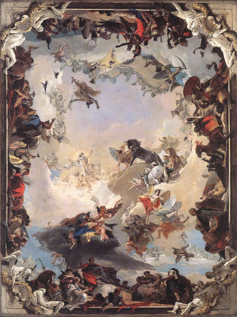Allégorie des planètes et des continents