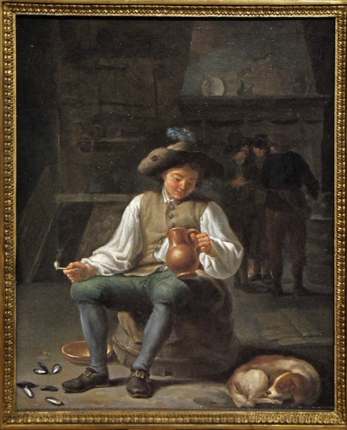 Fumeur dans une taverne
