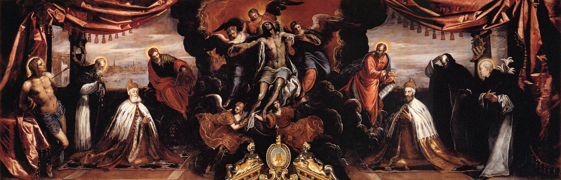 Le Christ mort adoré par les doges Pietro Lando et Marcantonio Trevisan (détail)