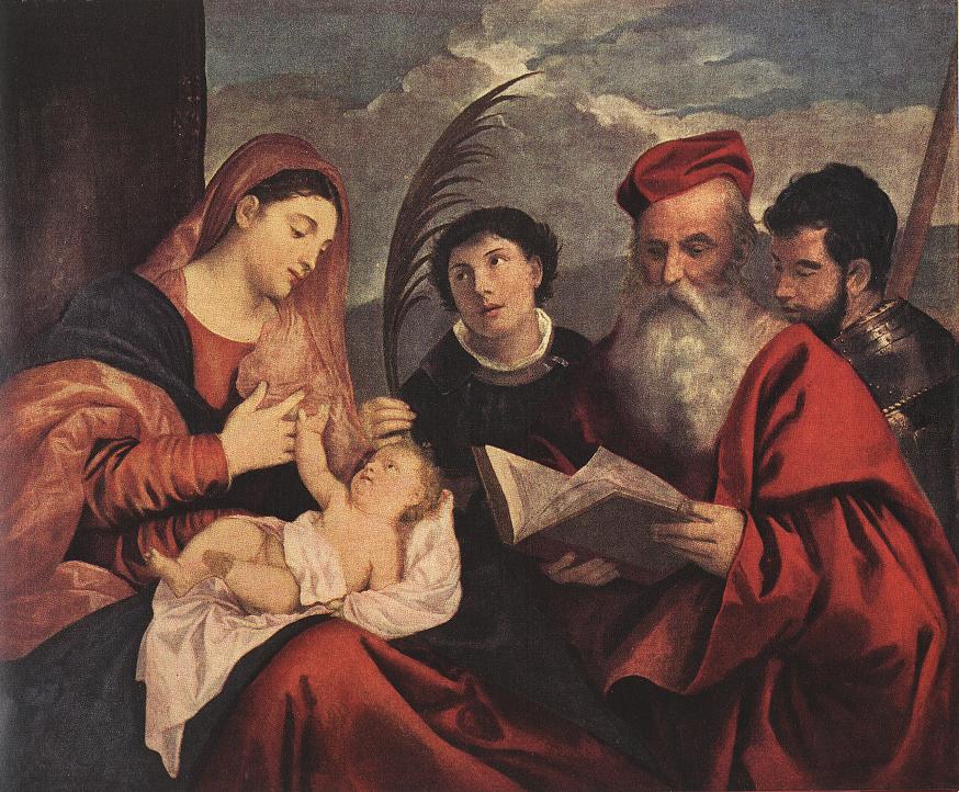 Vierge à l'Enfant avec des saints