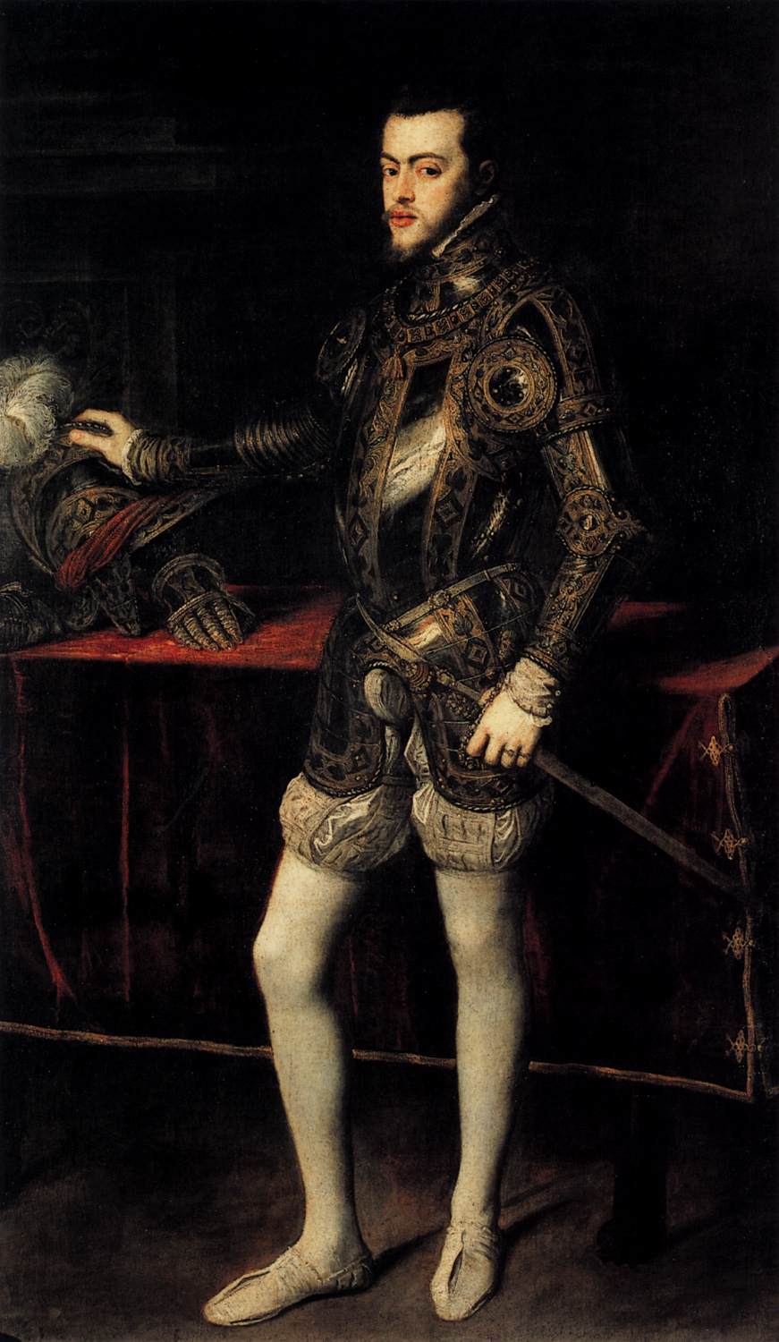 Portrait de Philippe II en armure