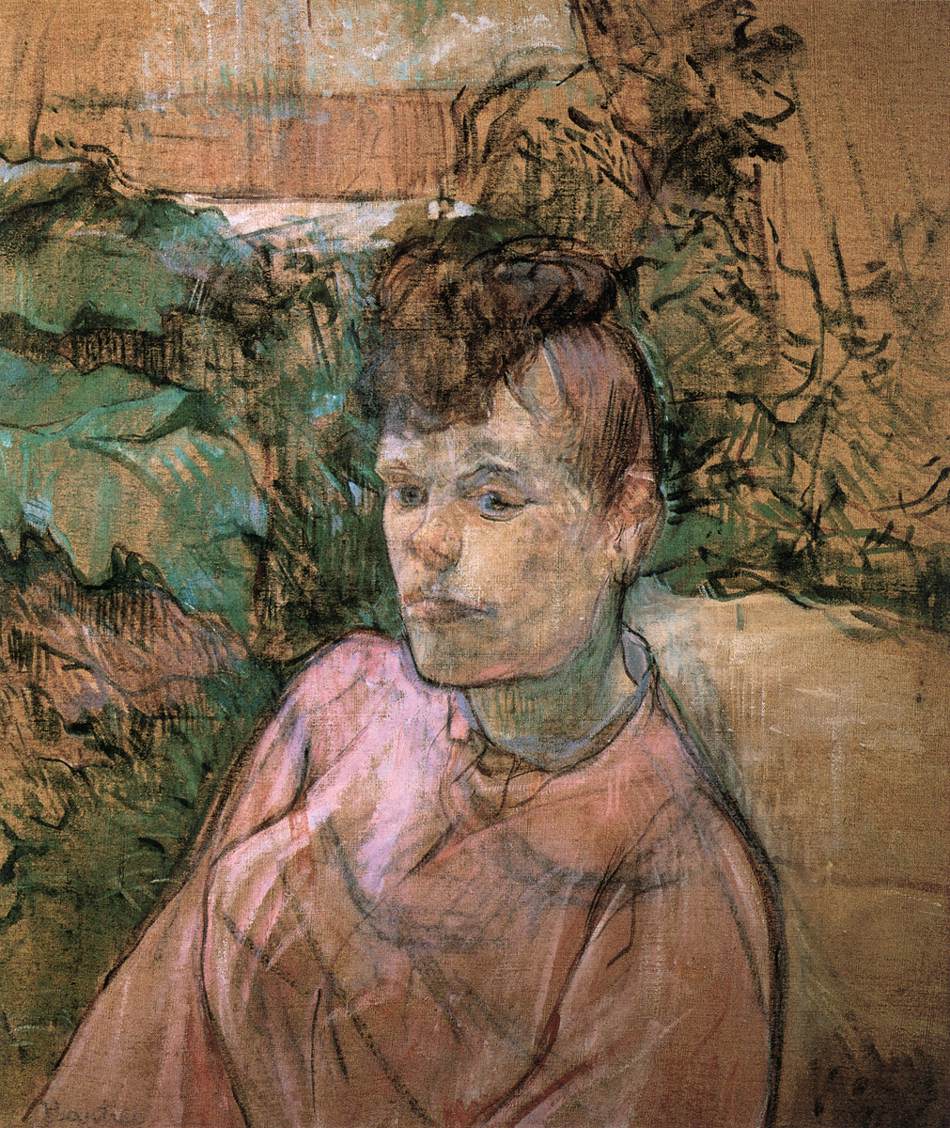 Femme dans le jardin de Monsieur Forest