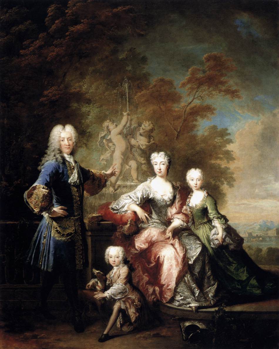 Le comte Ferdinand Adolf von Plettenberg et sa famille