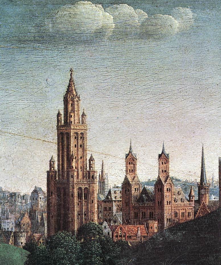 Le Retable de Gand: Adoration de l'Agneau (détail)