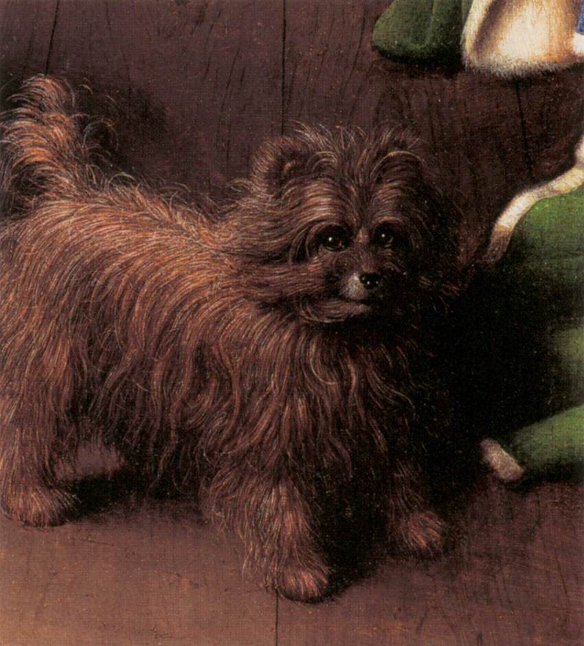 Portrait de Giovanni Arnolfini et de son épouse (détail)