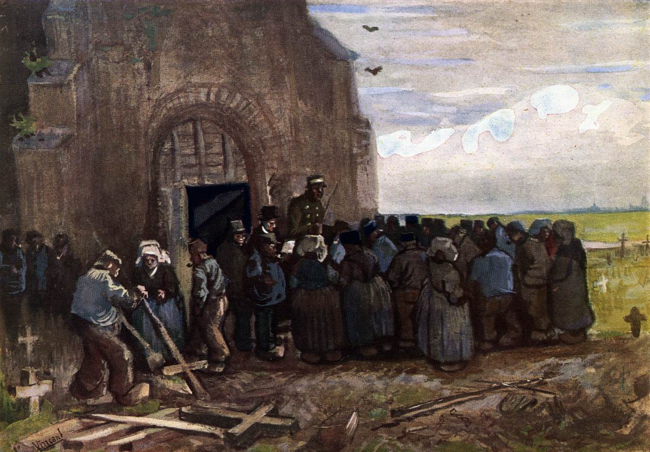 La vente de croix au cimetière de Nuenen