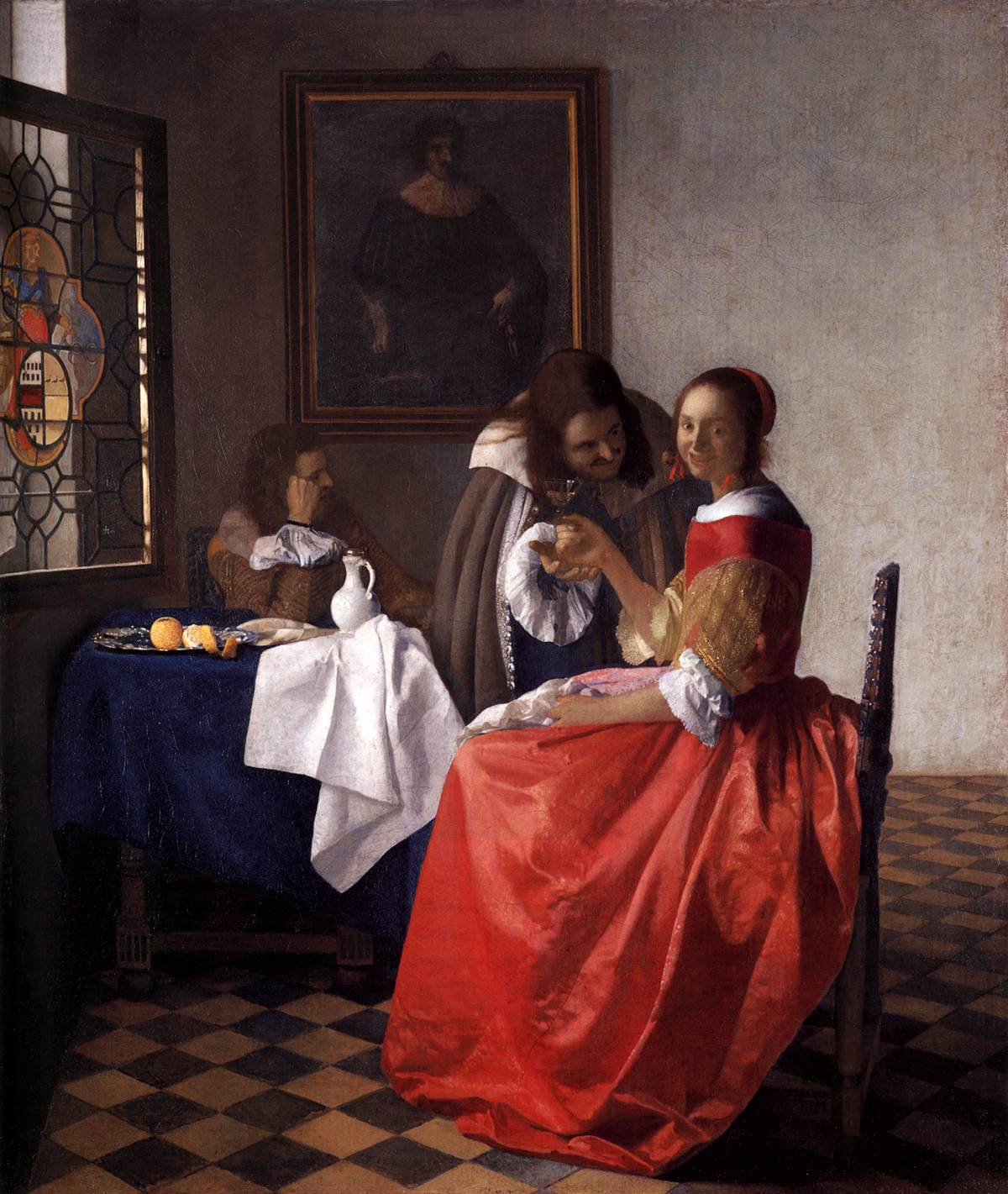 Une dame et deux gentilshommes