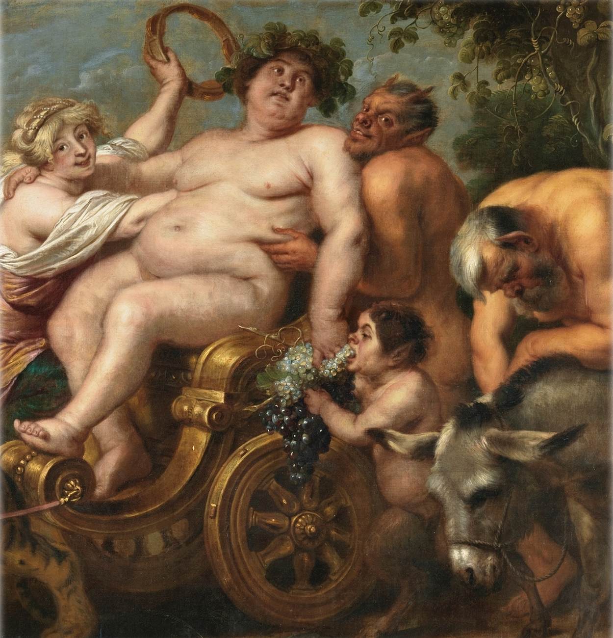 Le Triomphe de Bacchus (détail)