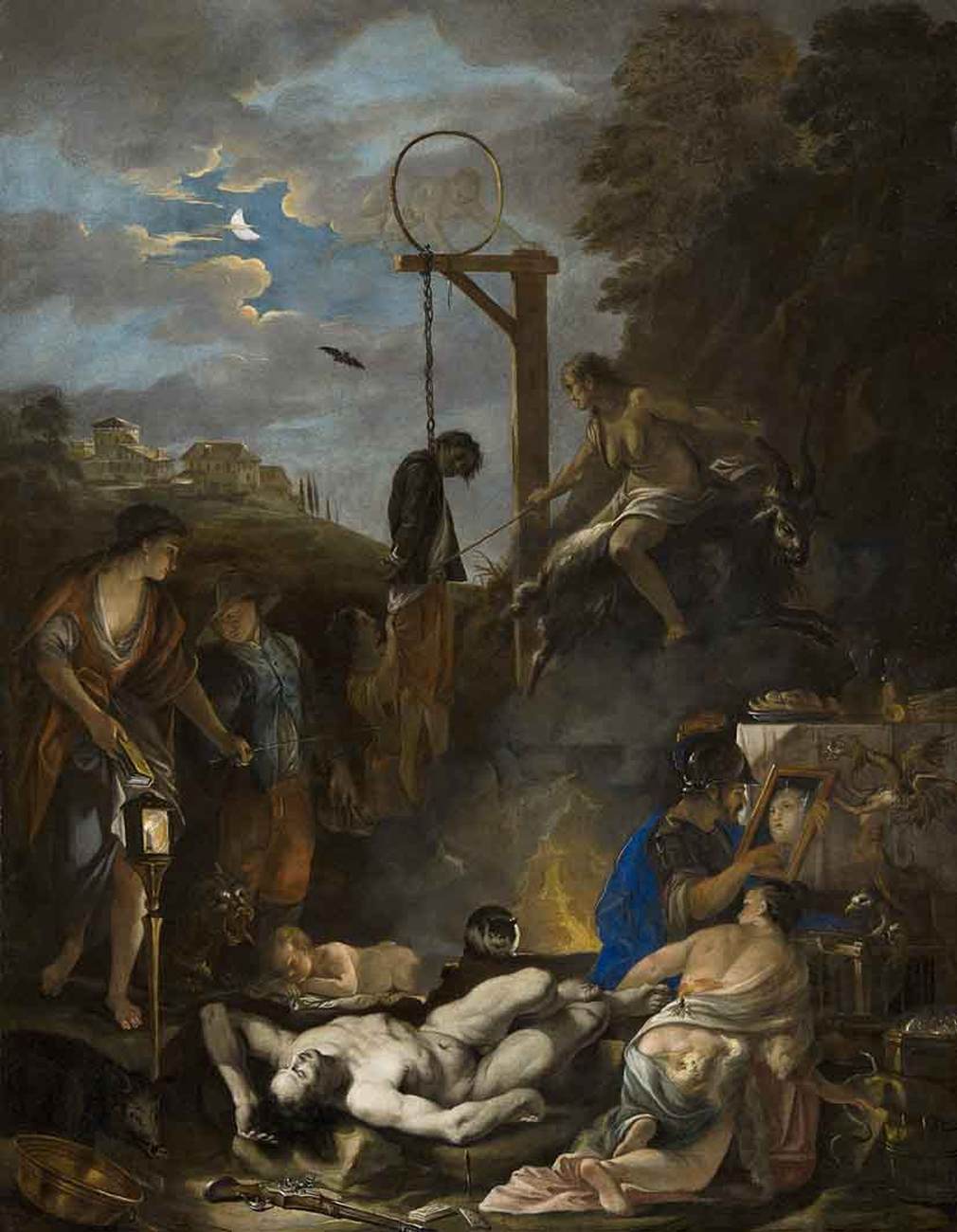Le sabbat des sorcières au clair de lune