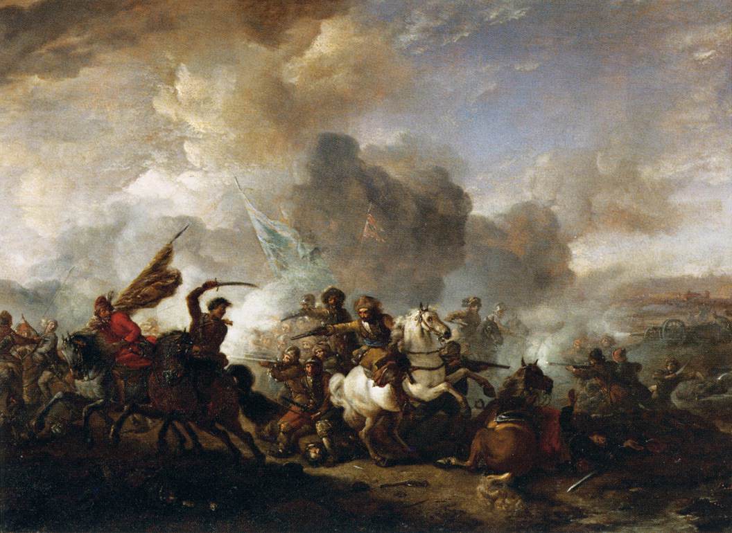Escarmouche de cavaliers entre Orientaux et Impériaux