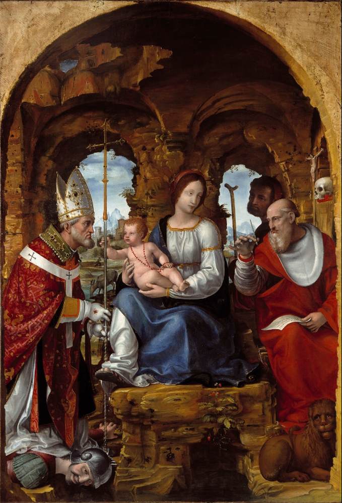Vierge à l'Enfant avec des saints