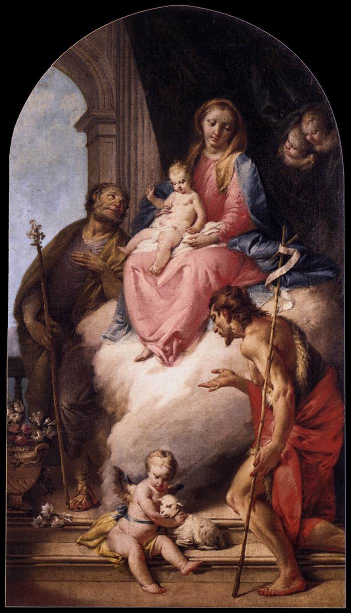 Vierge à l'Enfant avec des saints