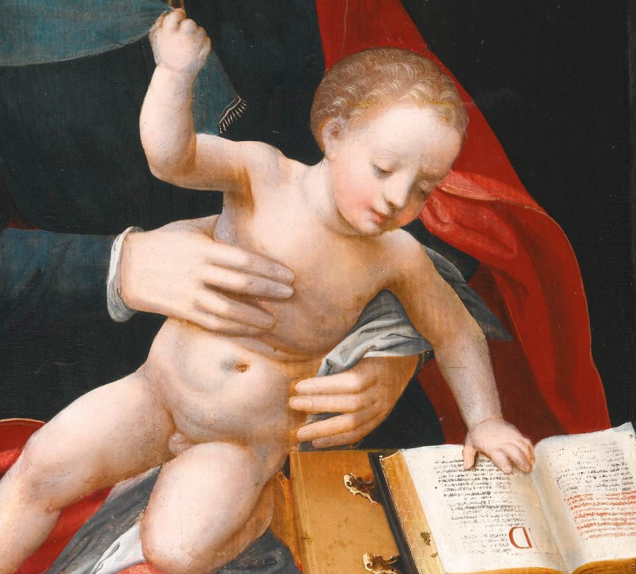 Vierge à l'Enfant (détail)