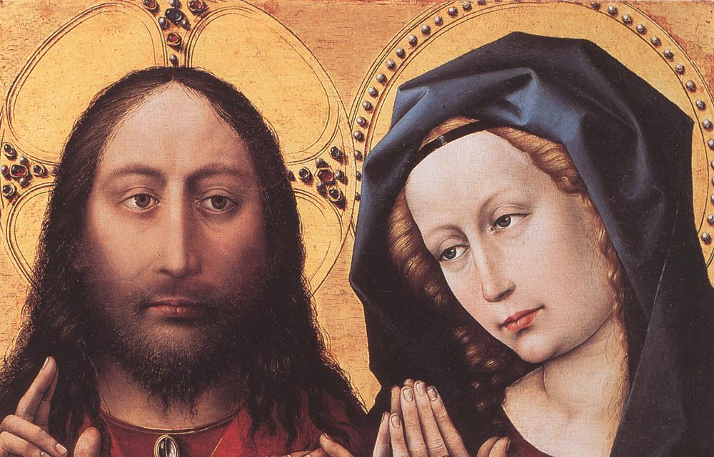 Christ bénissant et Vierge en prière