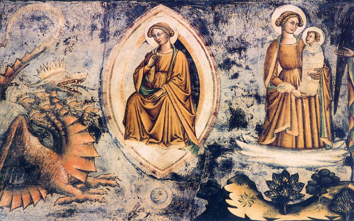 Femme de l'Apocalypse et le dragon