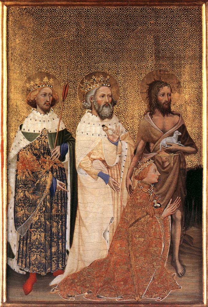 Diptyque de Wilton : Richard II d'Angleterre avec ses saints patrons