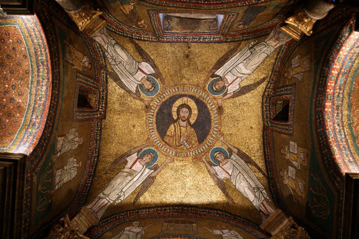 Décoration en mosaïque de la chapelle San Zeno