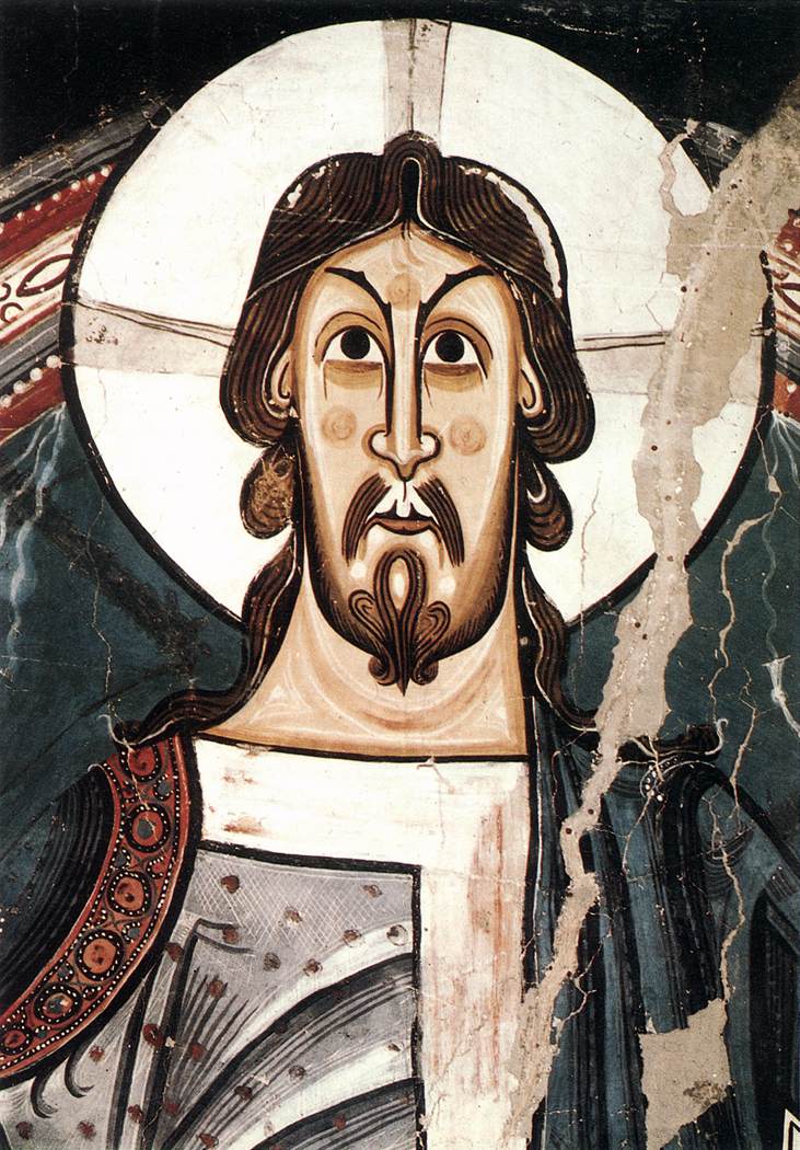Majestas Domini avec les évangélistes et les saints (détail)
