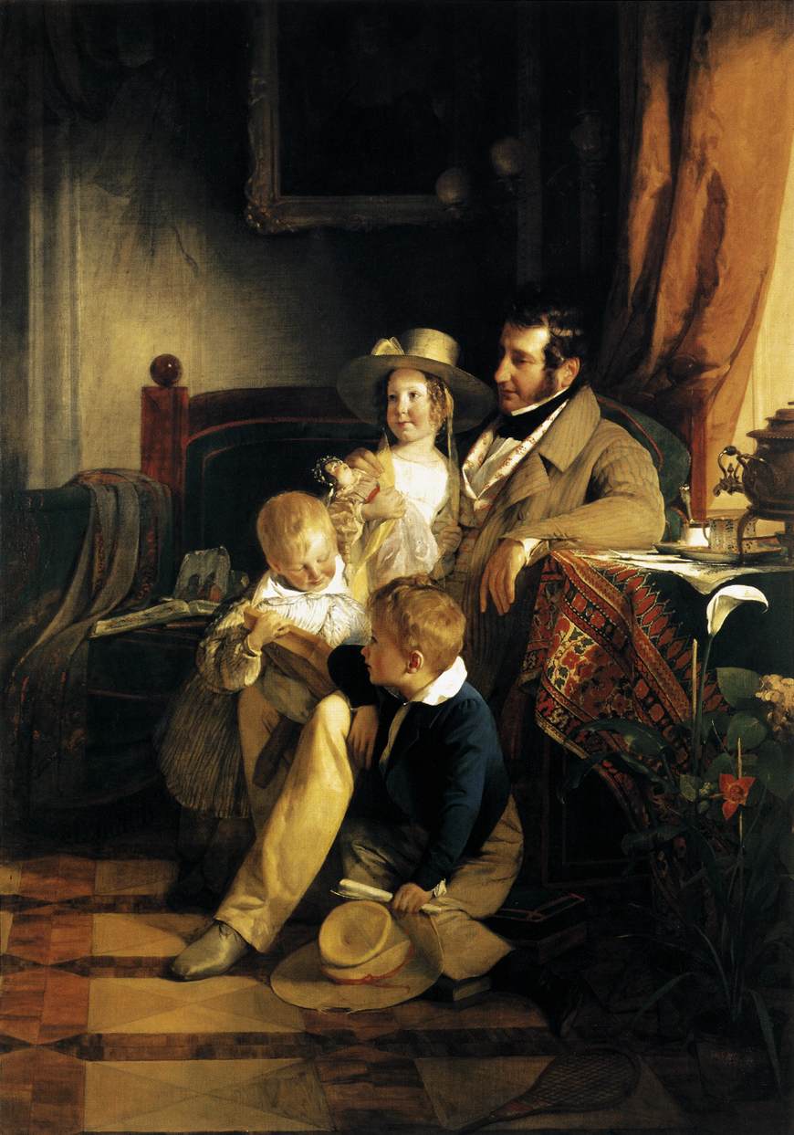 Rudolf von Arthaber avec ses enfants