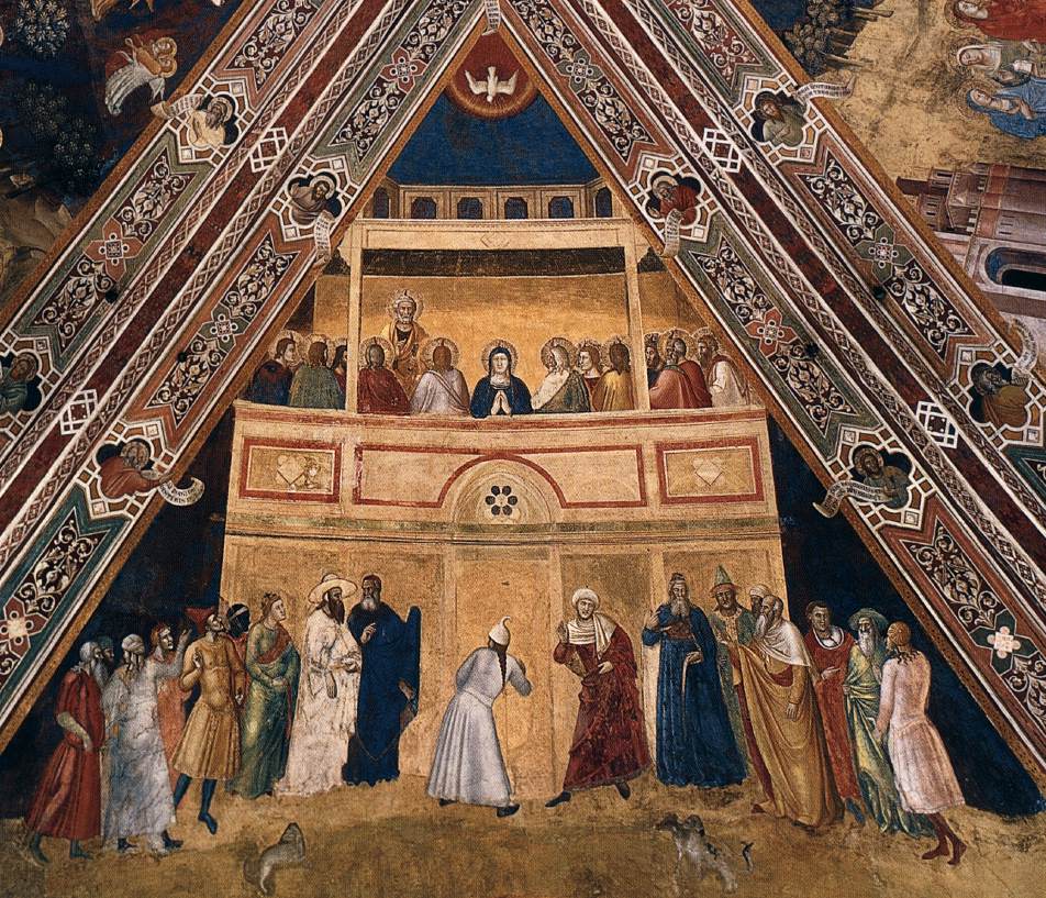 Le miracle de la Pentecôte (cellule de la voûte ouest)