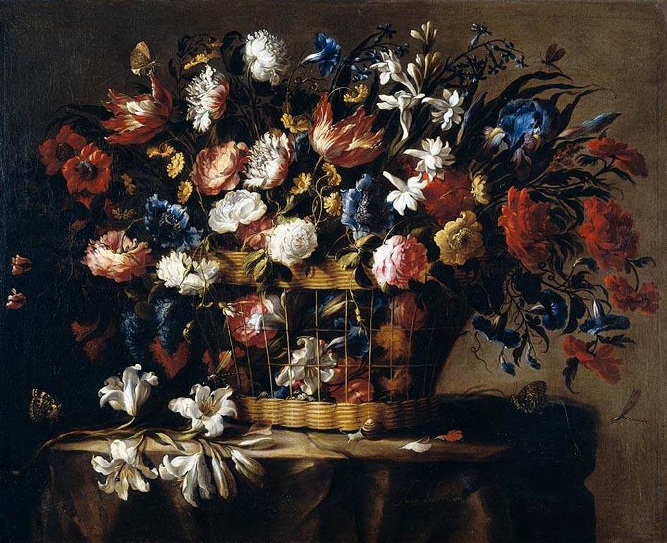 Panier de fleurs